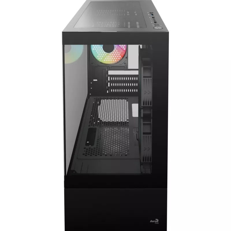 Micro/Mini-ITX-Computergehäuse AEROCOOL Geh Viewport Mini-G-BK-v4 ARGB schwarz