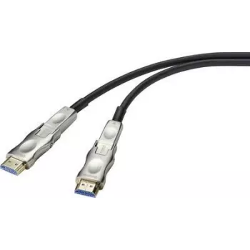 SpeaKa Professional HDMI-Adapterkabel 20,00 m SP-9538580 PVC-Mantel Schwarz [1x HDMI-Stecker, HDMI-Stecker D Micro – 1x HDMI-Stecker, HDMI-Stecker D Micro] (SP-9538580)