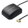 GPS/GLONASS-Antenne QOLTEC 28 dBi 50 W mit SMA-Winkelstecker