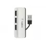 Belkin USB 2.0 4-Port Travel Hub, Silber, F4U021bt