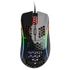 Glorious Model D Gaming-Maus - Schwarz, glänzend + Mauspad - XL