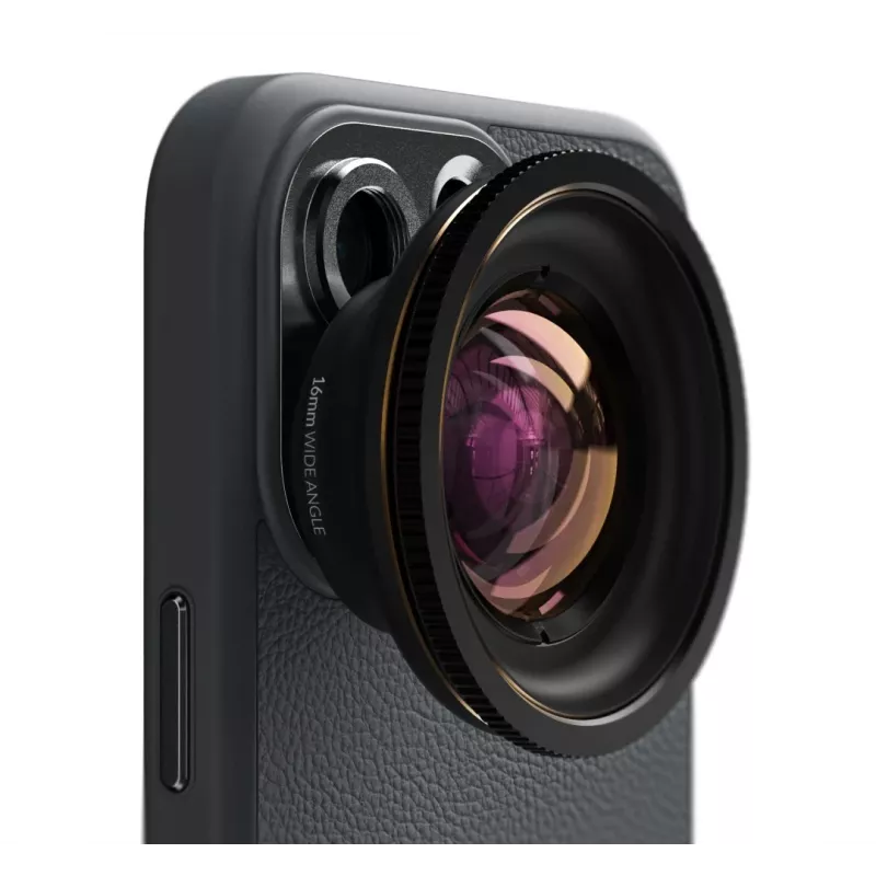 Fotoobjektiv ShiftCam LU-WD-016-23-EF Weitwinkelobjektiv 16 mm Schwarz Gold