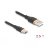 USB-Kabel DeLOCK 81227 2,5 m USB A USB C Schwarz
