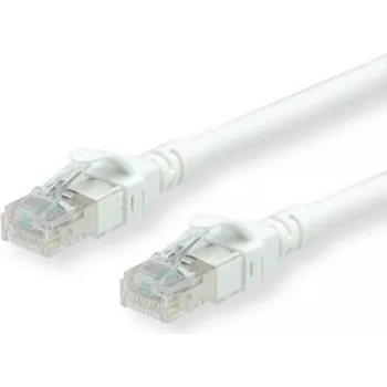 ROLINE - Patch-Kabel - RJ-45 (M) to RJ-45 (M) - 30 cm - UTP - CAT 6 - Halogen-Free, Moulded, Stranded - Weiß (21.15.2946)