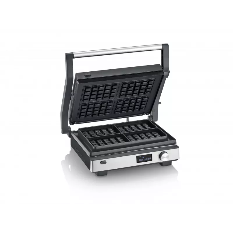 Kontaktgrill Severin KG 2380 Schwarz Silber 2000W Edelstahl