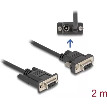 Serielles Kabel DeLOCK 87838 1,8 m DB9 Stecker auf DB9 Stecker
