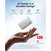 Powerbank Anker A1638 10000 mAh, 45 W Gesamtausgangsleistung, Weiß, integriertes einziehbares USB-C-Kabel
