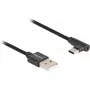 DeLOCK USB 2.0 Kabel Typ-A Stecker auf USB Typ-C Stecker abgewinkelt 3 m schwarz