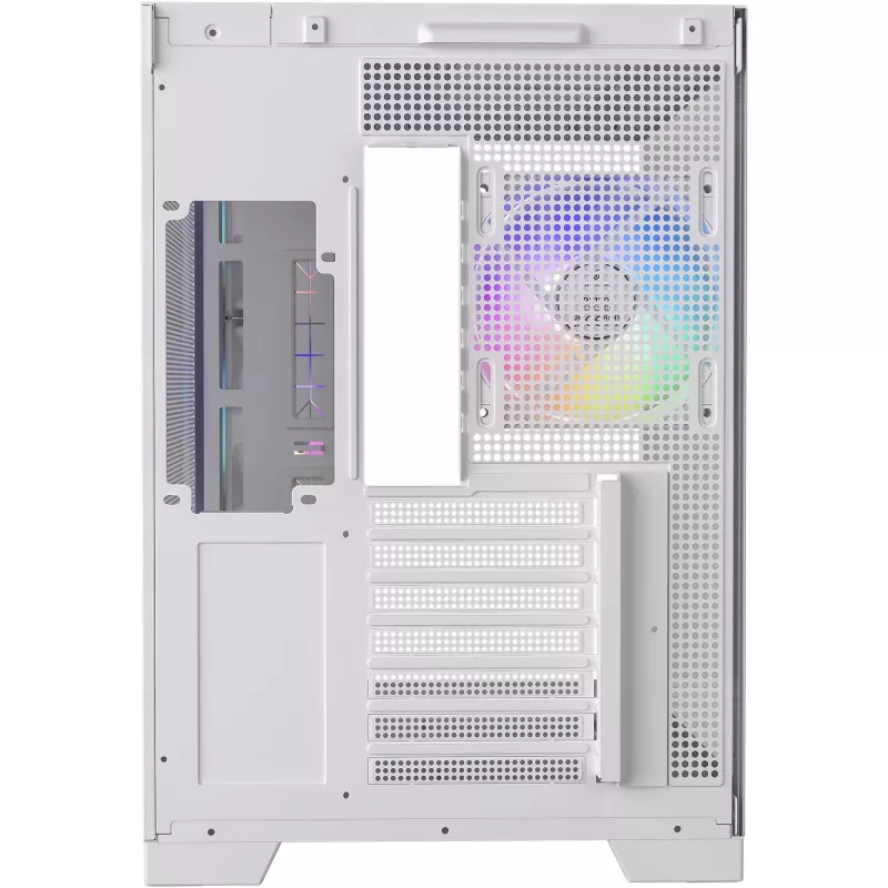 PC-Gehäuse Silentware View A-RGB White VIEWWHITE — Mid-Tower mit A-RGB-Beleuchtung, weiße Ausführung