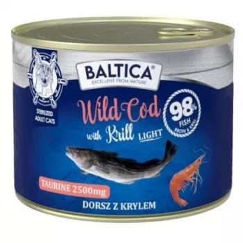 BALTICA Excellent Wild cod with krill Light - Nassfutter für Katzen - 185g