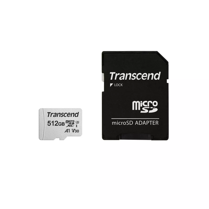 Flash-Speicher Transcend 512GB MicroSDXC SD-Karte 300S