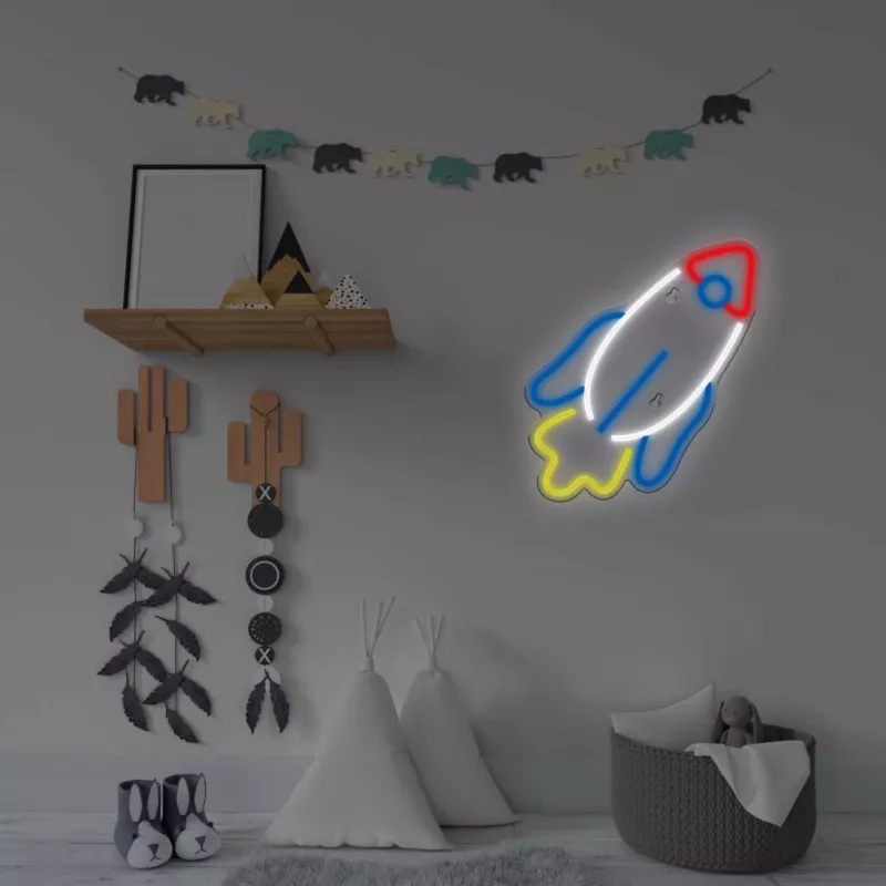 LED-Neonlicht MANTA SNL91MT Style RAKETA – dekoratives LED-Neonpaneel, Modell SNL91MT