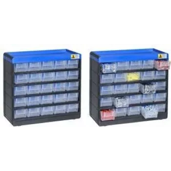 Kleinteilemagazin allit VarioPlus Pro 464620 modularer Kleinteile-Organizer 29/50 Fächer, B x H x T 300 x 285 mm