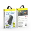 Awei PowerBank P10K 10000 mAh 22,5W Schwarz/Schwarz (10000mAh, 22W, 22,50Wh), Powerbank, Schwarz