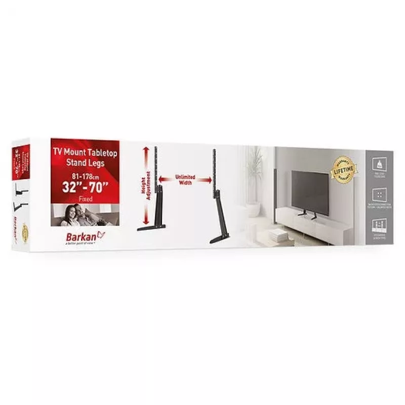Barkan Mounting Systems S40 TV-Ständer 70 Zoll Schwarz 50 kg Kapazität
