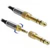 Audiokabel 3,5 mm DeLOCK 85780 1 m Schwarz Grau