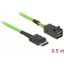 SAS-Kabel DeLOCK 85694 0,5m Grün