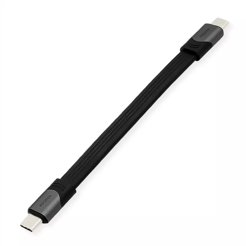 USB-Kabel ROLINE 11029078 USB4 Gen 3x2 0,15 m USB C Schwarz