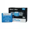 Smart-Relais Shelly Qubino Wave 1 Mini kabellos 110–240V, 8A AC / 5A DC, 868,4 MHz, für Innenräume, blau