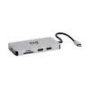 Eaton Tripp Lite USB-C Dock, Dual Display - 4K 60 Hz HDMI, USB 3.2 Gen 1, USB-A Hub, GbE, Speicherkarte, 100W PD-Ladefunktion, Grau - Dockingstation - USB-C - 2 x HDMI - 1GbE (U442-DOCK