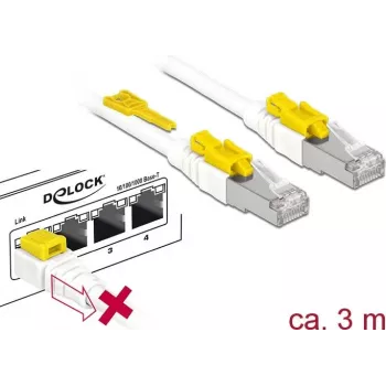 Netzwerkkabel DeLOCK 85333 RJ-45 Cat6a 3m Weiß