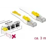 Netzwerkkabel DeLOCK 85333 RJ-45 Cat6a 3m Weiß
