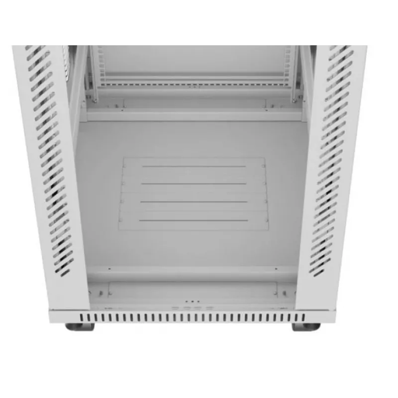 Freistehendes Rack LANBERG FF01-6842-12SL 42U, 600×800 mm, 2121 mm Höhe, 1200 kg Kapazität, IP20, grau