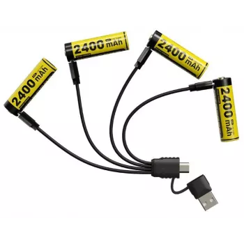 Wiederaufladbarer Li-Ion AA 1,5V Akkupack Nitecore NH2400 2400mAh – 4er-Pack