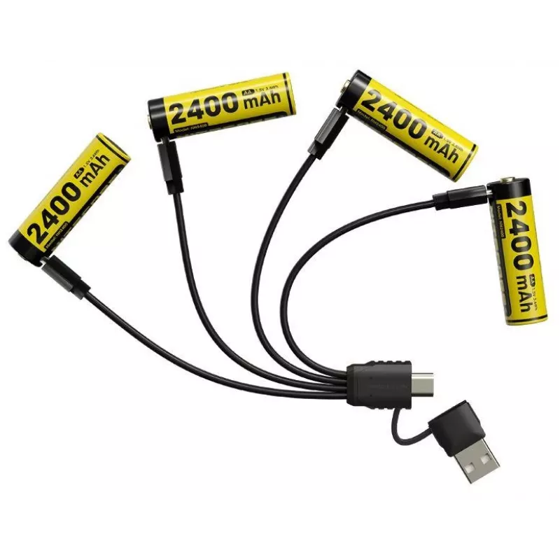 Wiederaufladbarer Li-Ion AA 1,5V Akkupack Nitecore NH2400 2400mAh – 4er-Pack