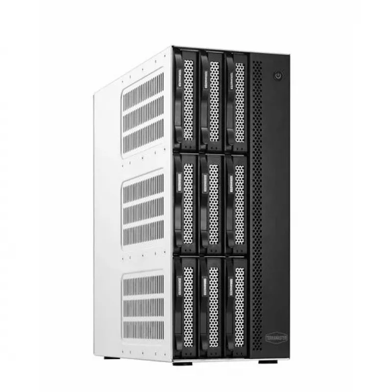 TerraMaster T9-500 PRO NAS/Storage-Server Desktop Intel® Core™ i7 16 GB DDR5 0 TB Grau