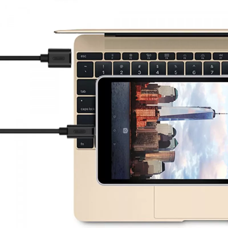 UNITEK Y-C474BK USB-Kabel USB 3.2 Gen 1 (3.1 Gen 1) 1 m USB A USB C Schwarz