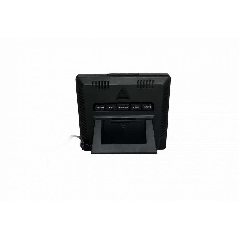 Wetterstation BLAUPUNKT WS25BK — Monitor für Innen-/Außentemperatur und Luftfeuchtigkeit, schwarz, 1 Sensor, LCD-Anzeige