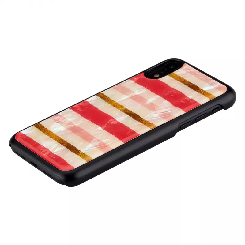 Smartphone-Hülle iKins für iPhone XR — kurzes Cake-Design, schwarz
