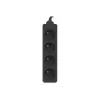 Lanberg, Steckdosenleiste, PS0-04E-0150-BK Stromverteiler 4 AC-Steckdosen Innen Schwarz (4x, CEE 7/5, 1,50 m)
