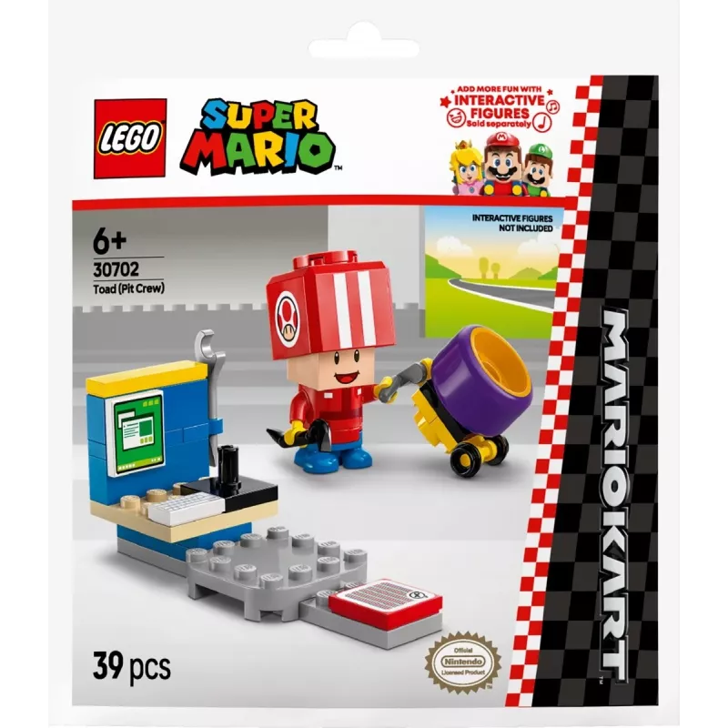 LEGO Spielzeug Mario Kart Toad Pit Crew Polybag 30702 kleines Set Minifigur Zubehör