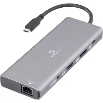 Renkforce USB-C-Dockingstation RF-DKS-905 10-in-1 8K PD 3.1 Geeignet für Marken-Dockingstationen (RF-6328190)