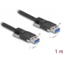 USB-Kabel DeLOCK 81254 1 m USB A Schwarz 5 Gbit/s
