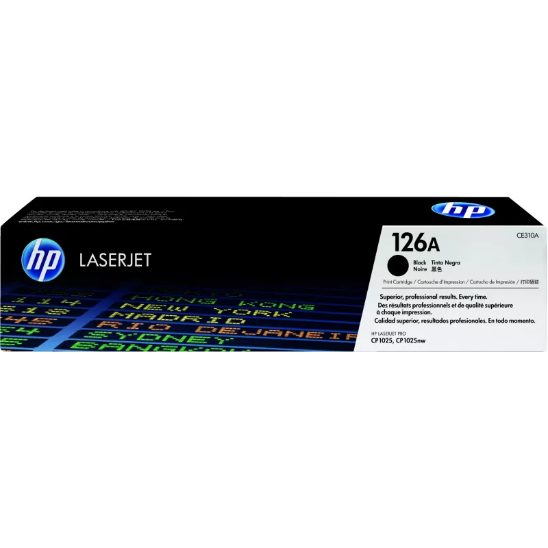 HP 126A Original LaserJet Tonerkartusche Schwarz, 1200 Seiten, Schwarz, 1 Stück