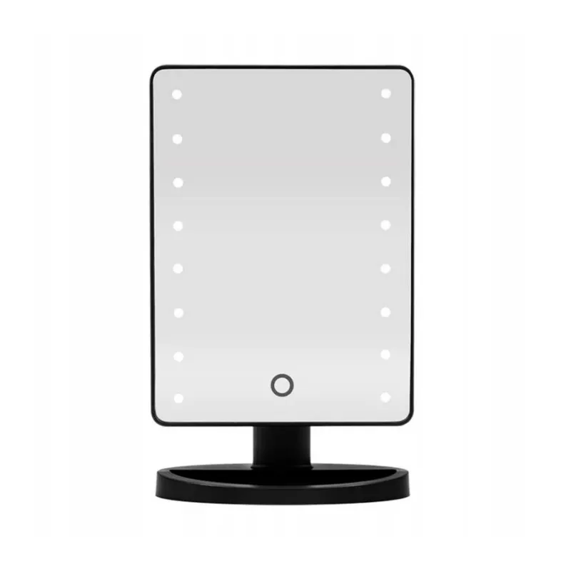 Extralink Makeup Mirror, Schwarz Lighted with Stand