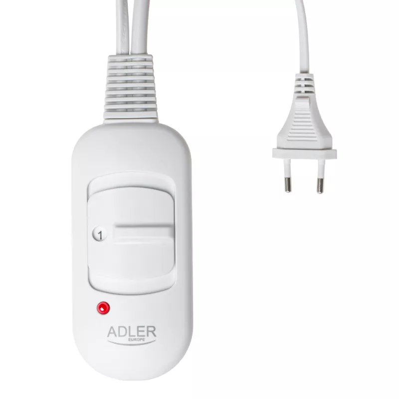 Elektrisches Heizkissen Adler AD 7444, 80 W, 2 Wärmestufen, waschbar, Fernbedienung, Rosa