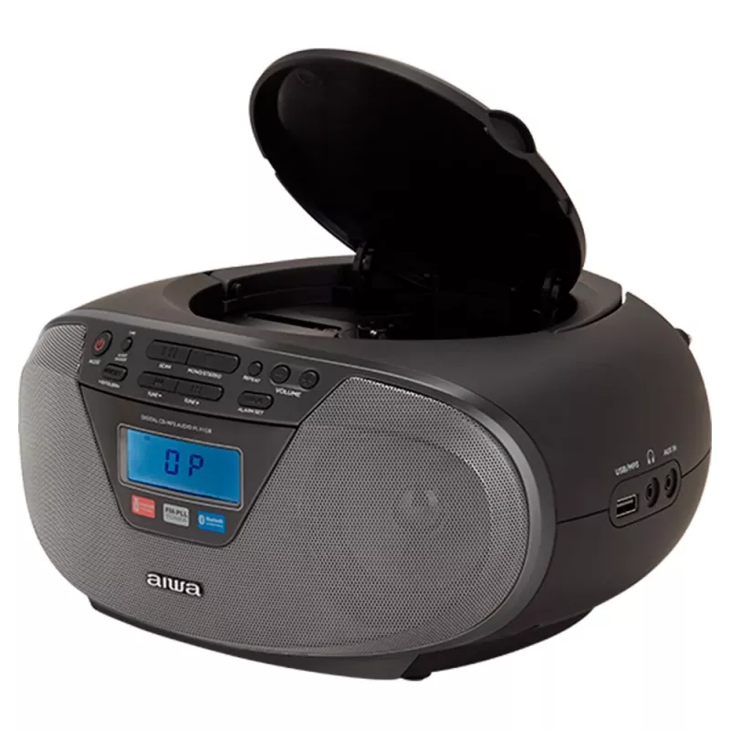Audio-Mikrosystem Aiwa BBTU-400BK, CD/MP3/FM-PLL/BT-Player (Schwarz)