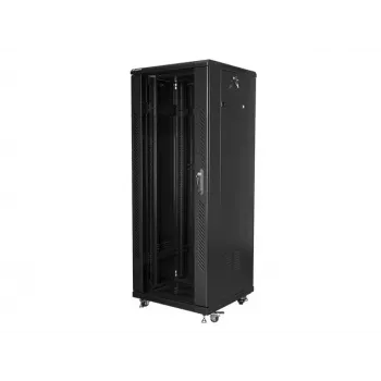 Lanberg FF01-6632-12B Rack-Schrank 32U Standschrank Schwarz