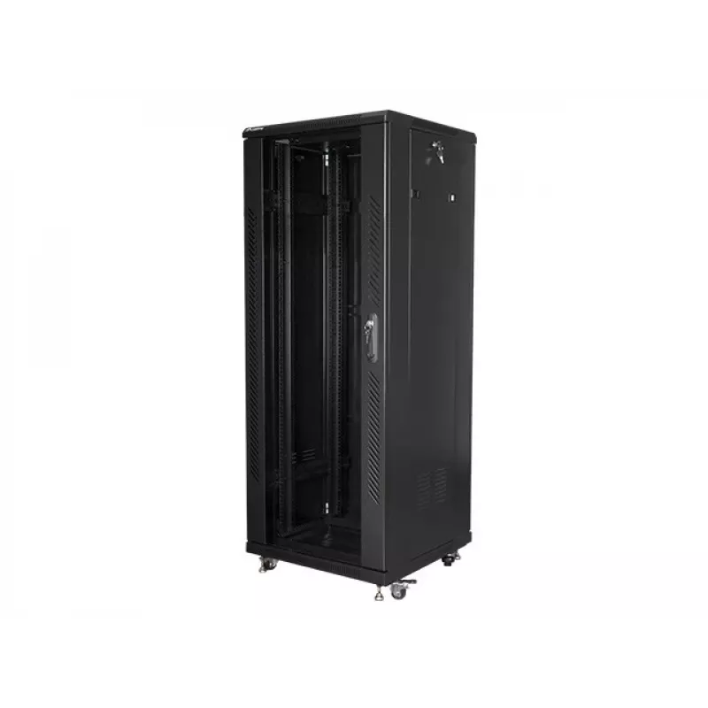 Lanberg FF01-6632-12B Rack-Schrank 32U Standschrank Schwarz