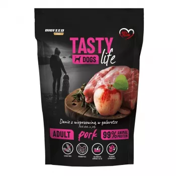 BIOFEED Tasty Dogs Life Schwein - Nassfutter für Hunde - 500 g