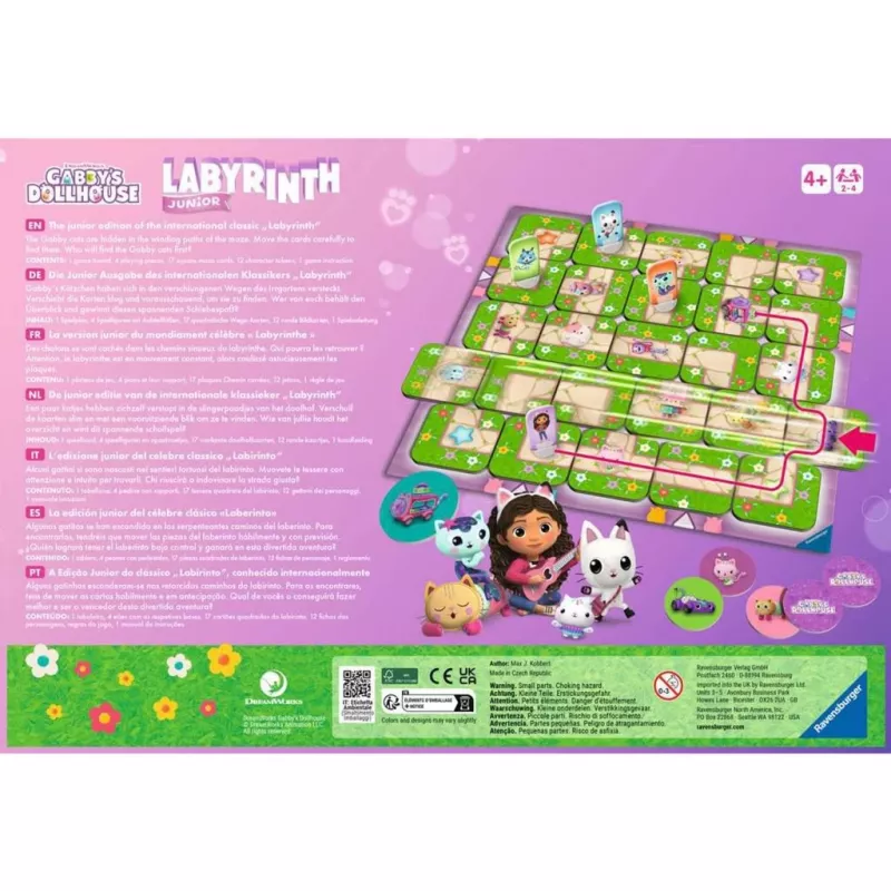 Gabby's Dollhouse Junior Labyrinth, Brettspiel