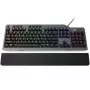Mechanische Gaming-Tastatur Lenovo Legion K500 – Full-Size 104 Tasten USB, QWERTY US English, RGB-Hintergrundbeleuchtung, grau/schwarz
