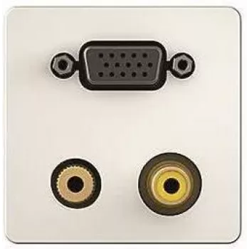 Frontplatte für VGA Audio Video (1/2 Kabelpeitsche) Kindermann 7454000551