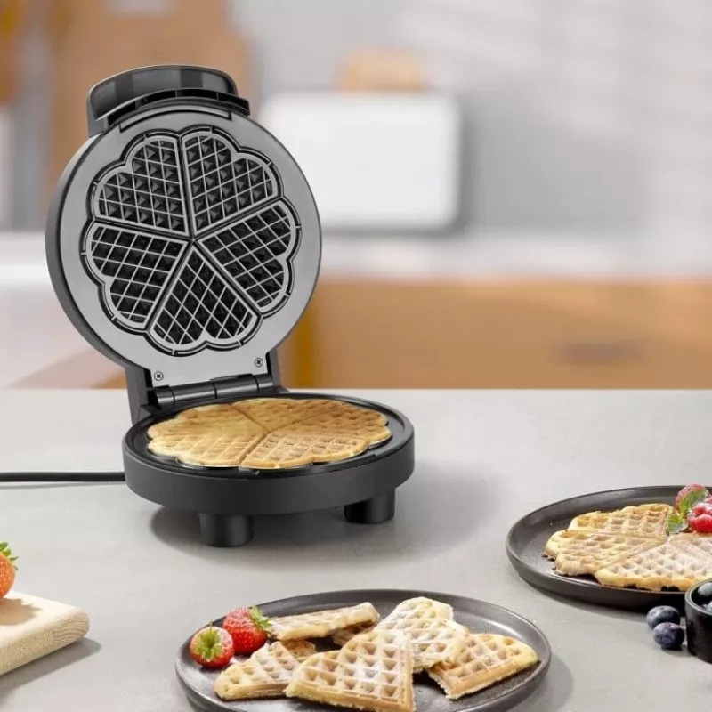 Waffeleisen Severin WA 2116 1000 W Schwarz Herzform