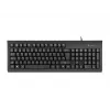 Kabelgebundene Full-Size-Tastatur NATEC Moray ES mit USB, Spanisch QWERTY, 105 Tasten, ID-Kartenleser, 1,5 m Kabel, Schwarz