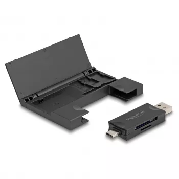 Kartenleser DeLOCK 91014 USB 3.2 Gen 1 Typ-A/Typ-C Schwarz MicroSD SD